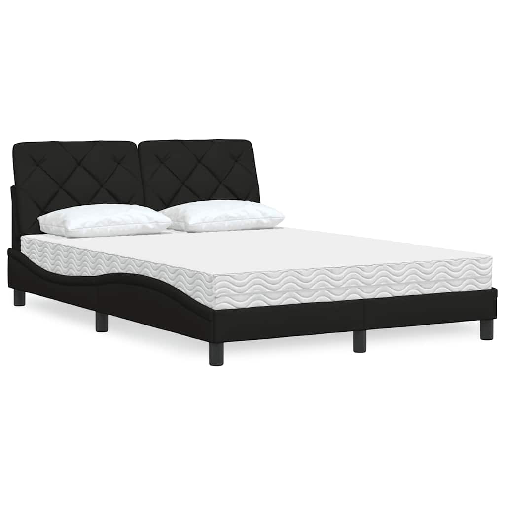 vidaXL Lit avec matelas en tissu lumineux 80x200 cm