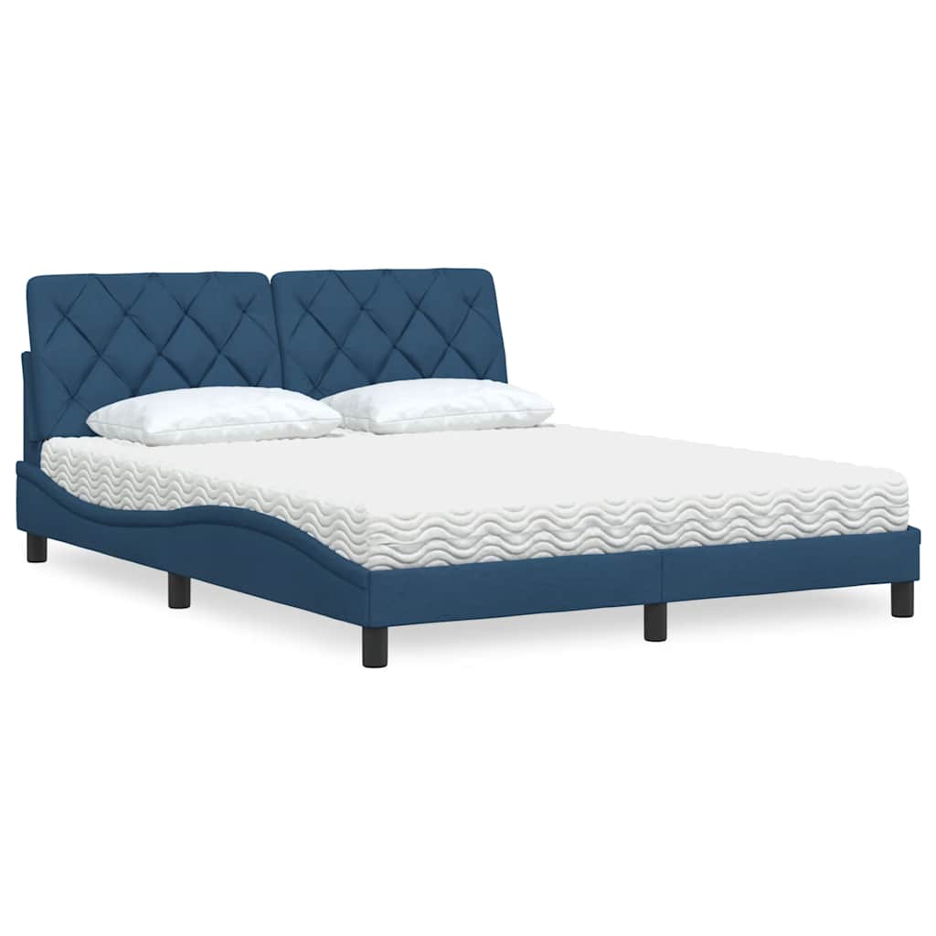 vidaXL Lit avec matelas en tissu lumineux 80x200 cm