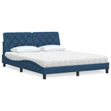 vidaXL Lit avec matelas en tissu lumineux 80x200 cm