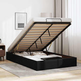 vidaXL Cadre de lit avec matelas d'art noir 80x200 cm