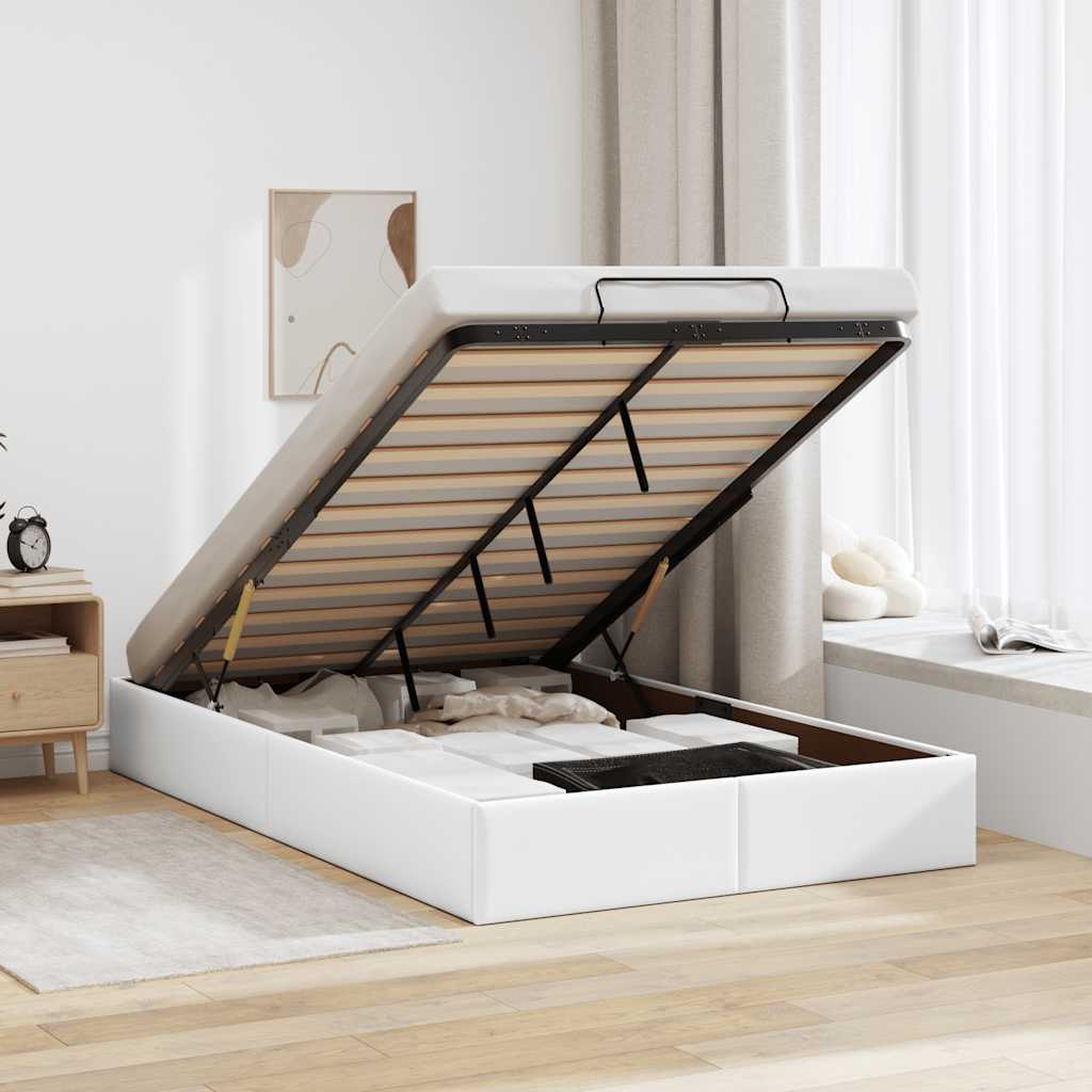 vidaXL Cadre de lit avec matelas d'art noir 80x200 cm