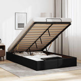 vidaXL Cadre de lit avec matelas d'art noir 80x200 cm