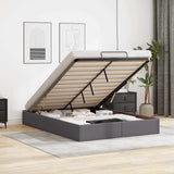 vidaXL Cadre de lit avec matelas d'art noir 80x200 cm