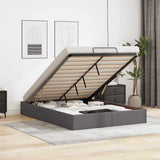 vidaXL Cadre de lit avec matelas d'art noir 80x200 cm