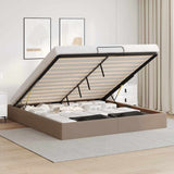 vidaXL Cadre de lit avec matelas d'art noir 80x200 cm