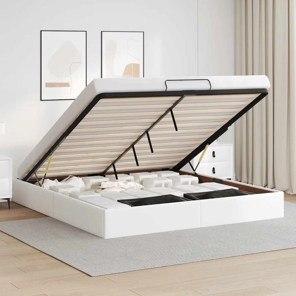 vidaXL Cadre de lit avec matelas d'art noir 80x200 cm