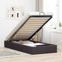vidaXL Bedframe zonder matras 80x200 cm stof lichtgrijs