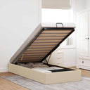 vidaXL Bedframe zonder matras 80x200 cm stof lichtgrijs