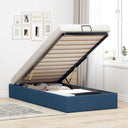 vidaXL Bedframe zonder matras 80x200 cm stof lichtgrijs