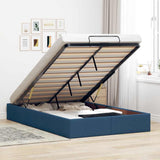 vidaXL Cadre de lit avec matelas 80x200 cm en tissu avec éclairage