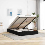 vidaXL Cadre de lit avec matelas 80x200 cm en tissu avec éclairage