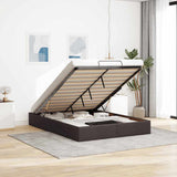 vidaXL Cadre de lit avec matelas 80x200 cm en tissu avec éclairage