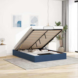 vidaXL Cadre de lit avec matelas 80x200 cm en tissu avec éclairage