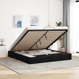 vidaXL Cadre de lit avec matelas 80x200 cm en tissu avec éclairage