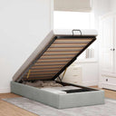 vidaXL Bedframe zonder matras 80x200 cm fluweel lichtgrijs