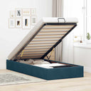 vidaXL Bedframe zonder matras 80x200 cm fluweel lichtgrijs
