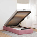 vidaXL Bedframe zonder matras 80x200 cm fluweel lichtgrijs