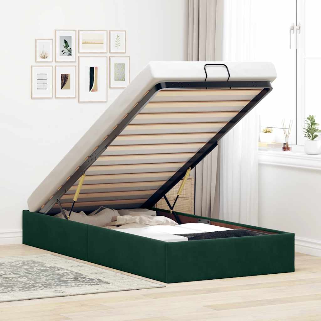 vidaXL Bed Frame without Mattress 80x200 cm Velvet Light Grey