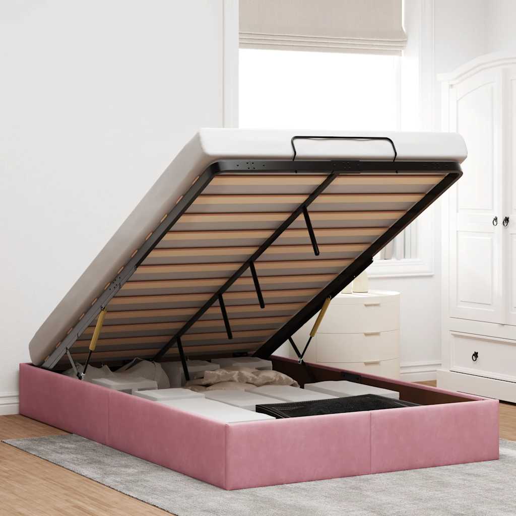 vidaXL Bed Frame without Mattress 80x200 cm Velvet Light Grey