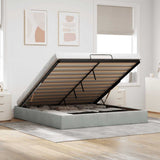 vidaXL Bed Frame without Mattress 80x200 cm Velvet Light Grey