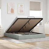 vidaXL Bed Frame without Mattress 80x200 cm Velvet Light Grey