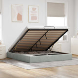 vidaXL Bed Frame without Mattress 80x200 cm Velvet Light Grey