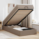 vidaXL Ottoman bed met matras 80x200cm kunstleer zwart