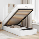 vidaXL Ottoman bed met matras 80x200cm kunstleer zwart