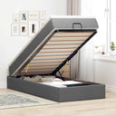vidaXL Lit ottoman avec matelas 80x200cm gris gris