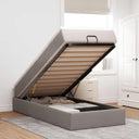 vidaXL Lit ottoman avec matelas 80x200cm gris gris