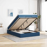vidaXL Ottoman bed with mattress 80x200 cm fabric light grey