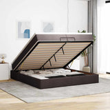 vidaXL Ottoman bed with mattress 80x200 cm fabric light grey