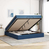 vidaXL Ottoman bed with mattress 80x200 cm fabric light grey