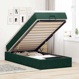 vidaXL Ottoman Bed with Mattress 80x200 cm Velvet Light Grey