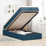 vidaXL Ottoman Bed with Mattress 80x200 cm Velvet Light Grey