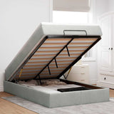 vidaXL Ottoman Bed with Mattress 80x200 cm Velvet Light Grey