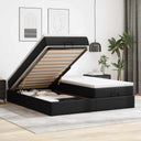 vidaXL Lit ottoman avec matelas 160x200cm noir artistique