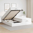 vidaXL Lit ottoman avec matelas 160x200cm noir artistique