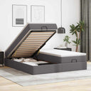 vidaXL Lit ottoman avec matelas 160x200cm noir artistique