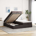 vidaXL Lit ottoman avec matelas 160x200cm gris gris