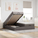 vidaXL Lit ottoman avec matelas 160x200cm gris gris