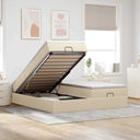 vidaXL Lit ottoman avec matelas 160x200cm gris gris