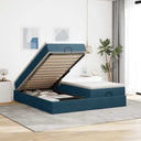 vidaXL Lit ottoman avec matelas 160x200cm gris clair
