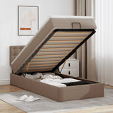 vidaXL Lit ottoman avec matelas 80x200cm noir artistique