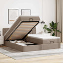 vidaXL Lit ottoman avec matelas 160x200cm noir artistique