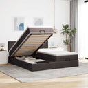 vidaXL Lit ottoman avec matelas 160x200cm gris gris