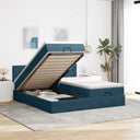 vidaXL Lit ottoman avec matelas 160x200cm gris clair
