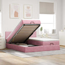 vidaXL Lit ottoman avec matelas 160x200cm gris clair