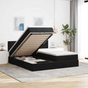vidaXL Lit ottoman avec matelas et éclairage LED 160x200cm