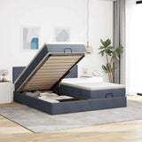 vidaXL Lit ottoman avec matelas et éclairage LED 160x200cm